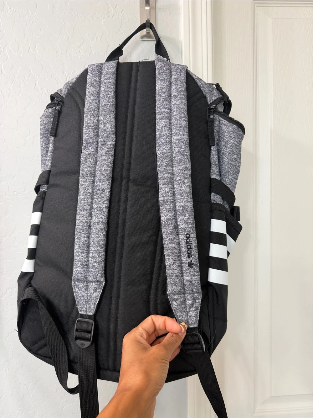 Adidas Classic Zip Backpack with “15 inch Laptop Sleeve